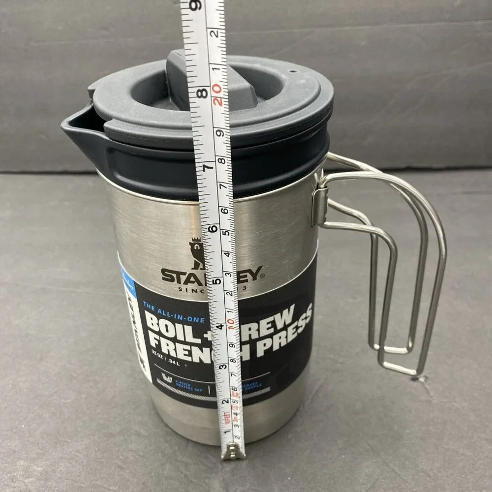 Stanley Stainless Steel Boil + Brew French Press Mug with Black Lid - Picture 15 of 16